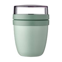 Recipiente Mini para Lonchera 2 Compartimientos Verde Nórdico