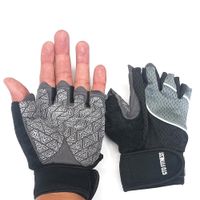 Guantes para Gimnasio Caballero Negro L