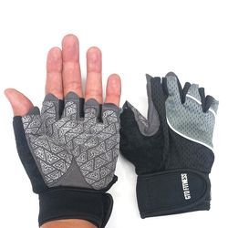 Guantes para Gimnasio Caballero Negro L