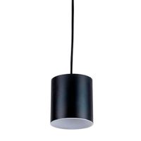 Lámpara Colgante 1 Luz Cilindro Aludra Negro