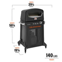 Horno para Pizza con Base Móvil
