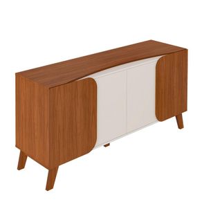 Bufetera Ely Café y Blanco de 160x46.8x77 Cm