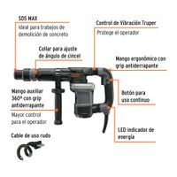Rotomartillo SDS Max 6 Kg 14 Joules de 1200 W