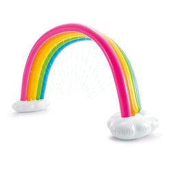 Arcoíris Inflable con Rociador de Agua para Juegos Acuáticos