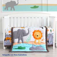 Set De Edredón Para Cuna Animales De Estanque 2 Pzas