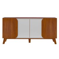 Bufetera Ely Café y Blanco de 160x46.8x77 Cm