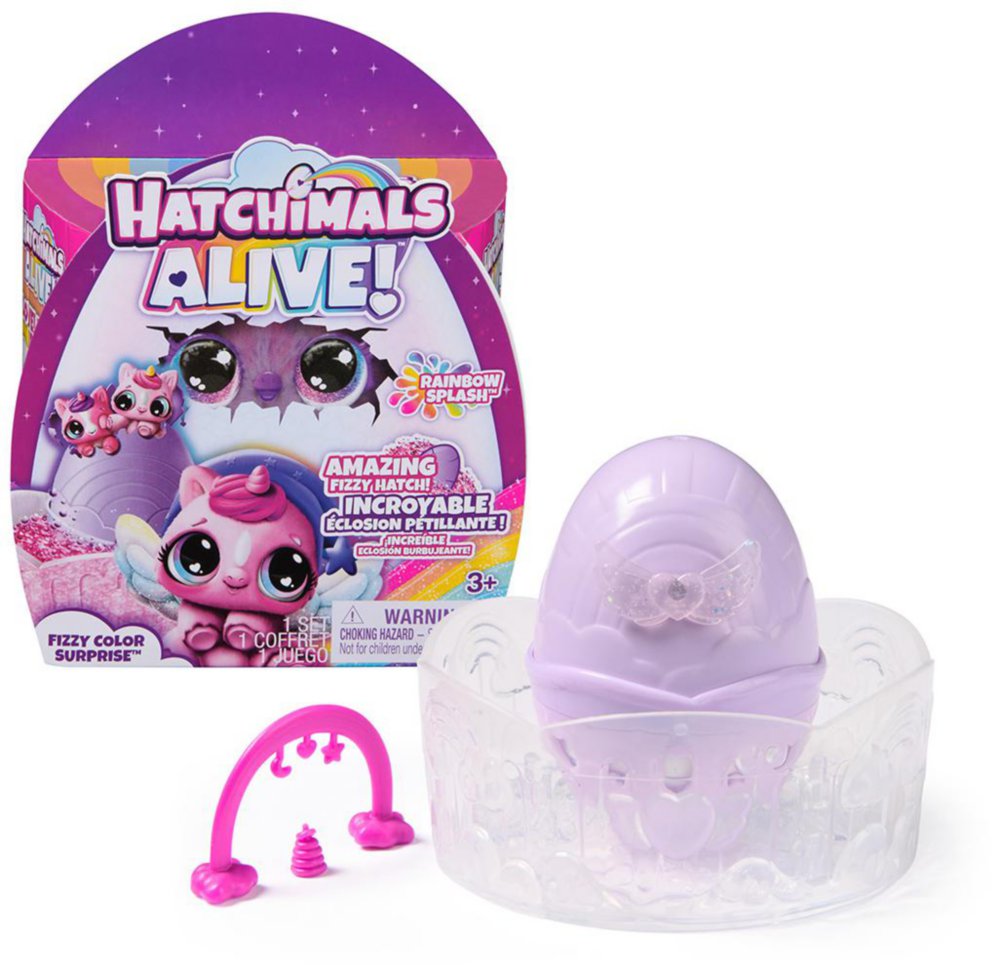 Huevo Sorpresa Hatchimals Alive Rainbow Splash 3+ Años Hatchimals Alive Huevo Sorpresa Mis…