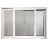 Ventana PVC S60 Corrediza con Cedazo 150x100 Cm