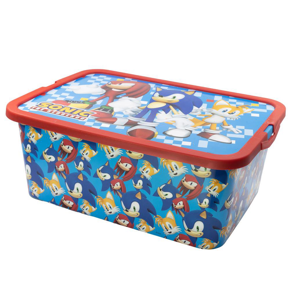 Caja Organizadora Infantil Click 13 L Diseño Sonic