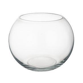 Candelero Circular de Vidrio Transparente