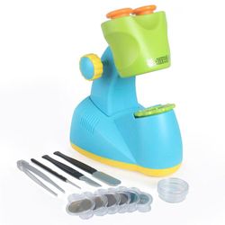 Microscopio Infantil Verde y Celeste