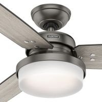 Ventilador Slate Cepillado 52 Plg Satin Hunter