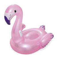 Flotador Inflable de Flamenco Rosa con Manijas para Niños