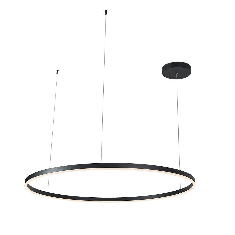 Lámpara Colgante LED Circular Negra 150 cm Lámpara Colgante Led Circular Negra