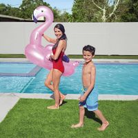 Flotador Inflable de Flamenco Rosa con Manijas para Niños