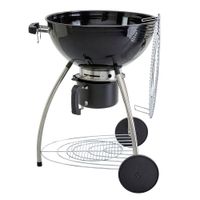 Churrasquera a Carbón Acero Galvanizado Negro 51 Cm - Adeo
