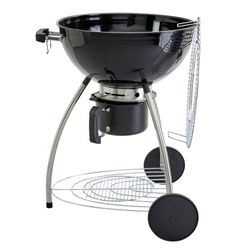 Churrasquera a Carbón Acero Galvanizado Negro 51 Cm - Adeo