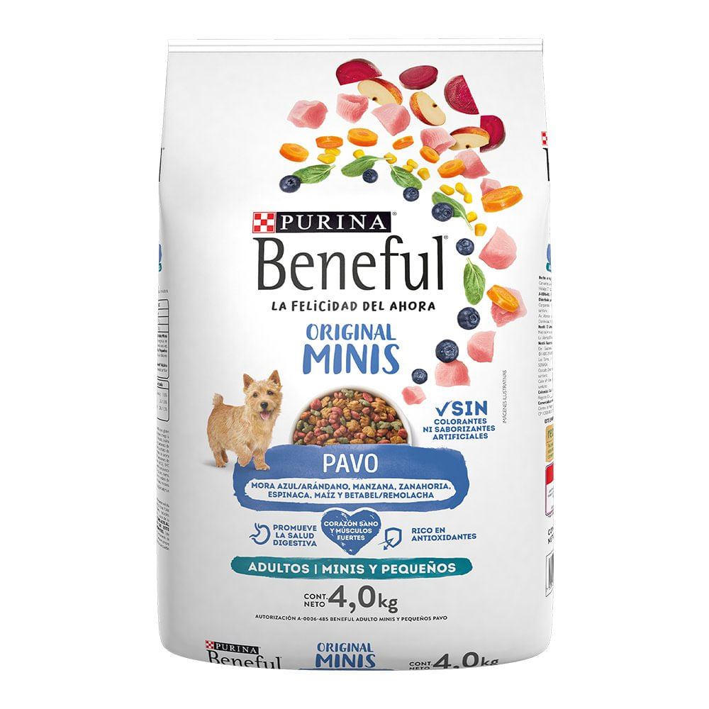 Concentrado para Perro Adulto Razas Pequeñas Original Minis con Pavo Bolsa de 4 kg