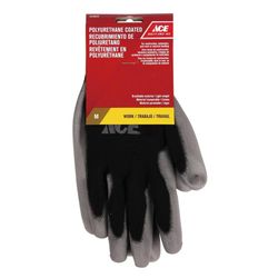Guantes de Poliuretano Negro y Gris Talla M