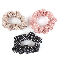 Set de Scrunchies Colores Neutros con Detalles 3 Pzas - Viva