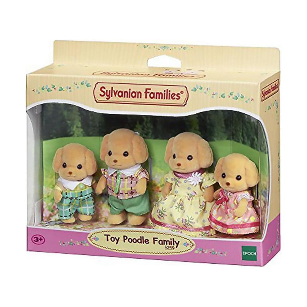 Set Sylvanian Families Familia del Perro Caniche con 4 Figuras Sylvanian Families Familia…