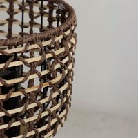Set de 3 Canastas de Papel y Madera 34x3 Cm