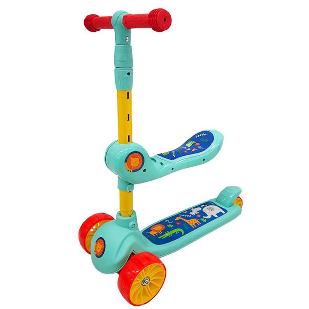 Monopatín de 3 Ruedas para Niño Color Celeste Scooter de 3 Ruedas Celeste