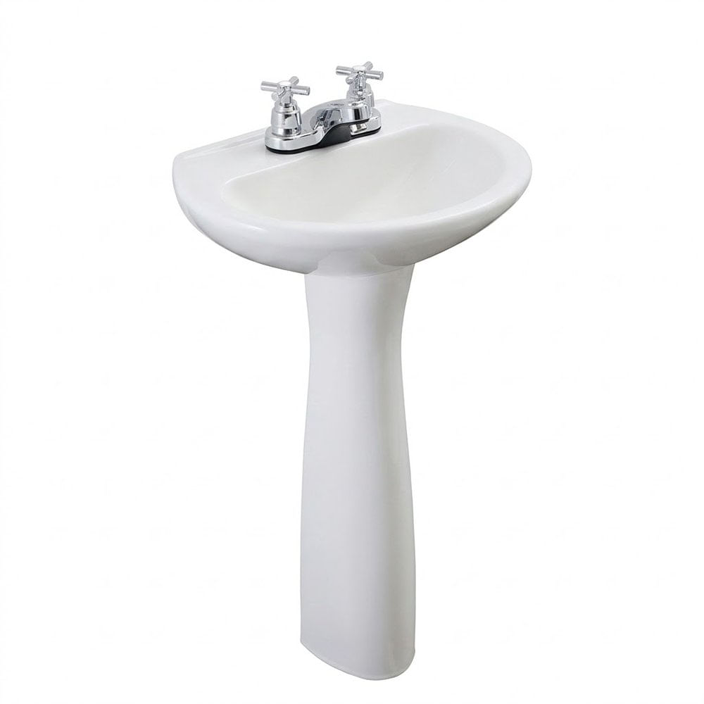 Lavamanos con Pedestal Ecoline Blanco
