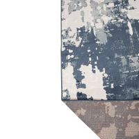 Alfombra Decorativa Abstracta Azul y Gris 240 x 340 Cm