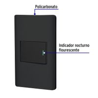 Interruptor 3 Vías 1.5 Módulos Lisboa Negro - Volteck