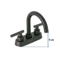 Mezcladora para Lavabo Estilo Bar Túbig Negro Mate - Foset