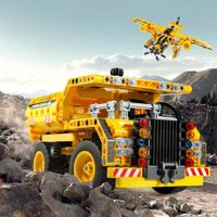 Set de Construcción Camión de Volteo y Aeronave 361 Pzas