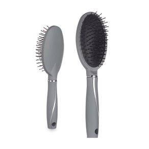 Peine para Cabello con Cerdas de Silicona Gris