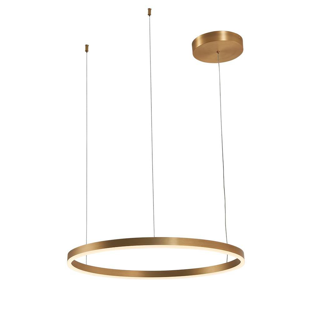 Lámpara Colgante LED Circular Dorada 60 cm