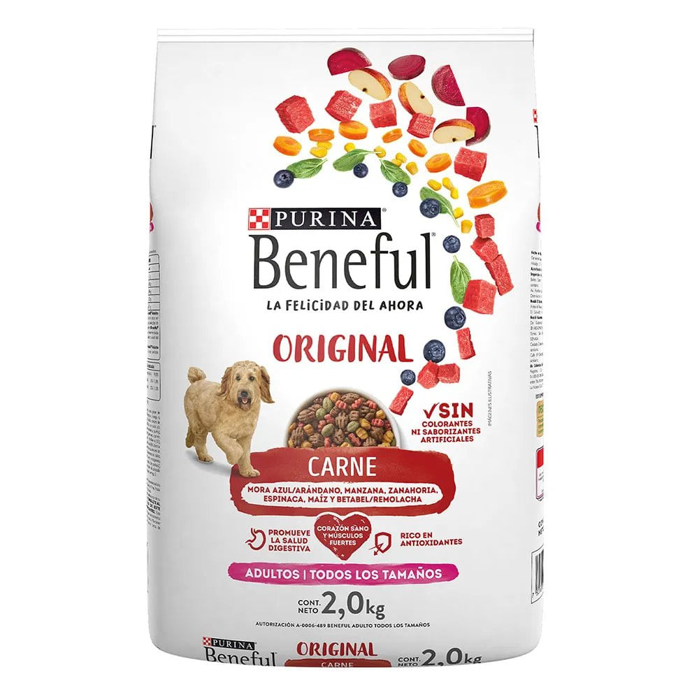Concentrado para Perro Adulto Original con Carne Bolsa de 2 kg