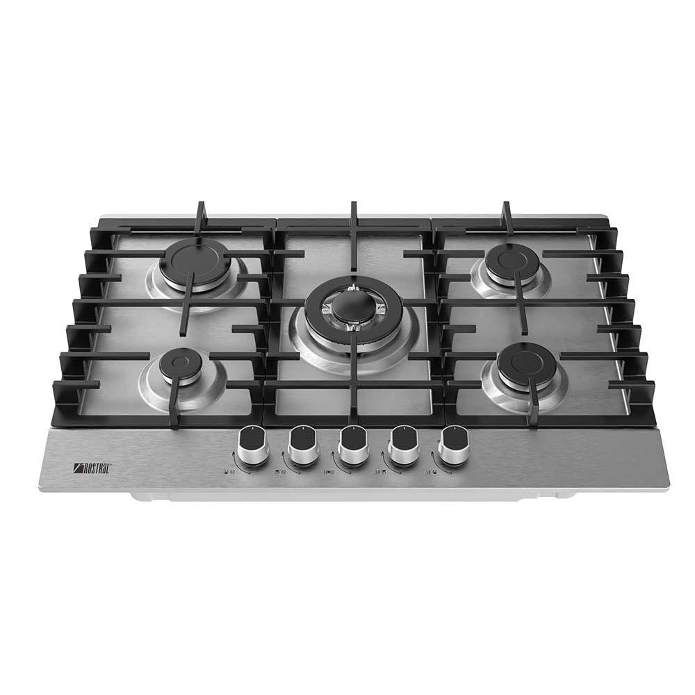 Cooktop a Gas 30 Plg con 5 Quemadores Acero Inoxidable