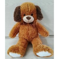 Peluche Perro Café de 80 Cm, Suave y Abrazable