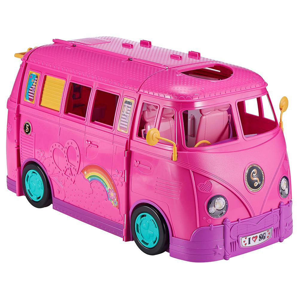 Vehículo Sparkle Girlz Glam Campervan con Accesorios de 44 Piezas 3+ Años