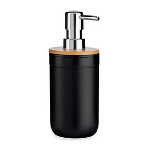 Dispensador de Jabón con Detalle en Bambú Negro