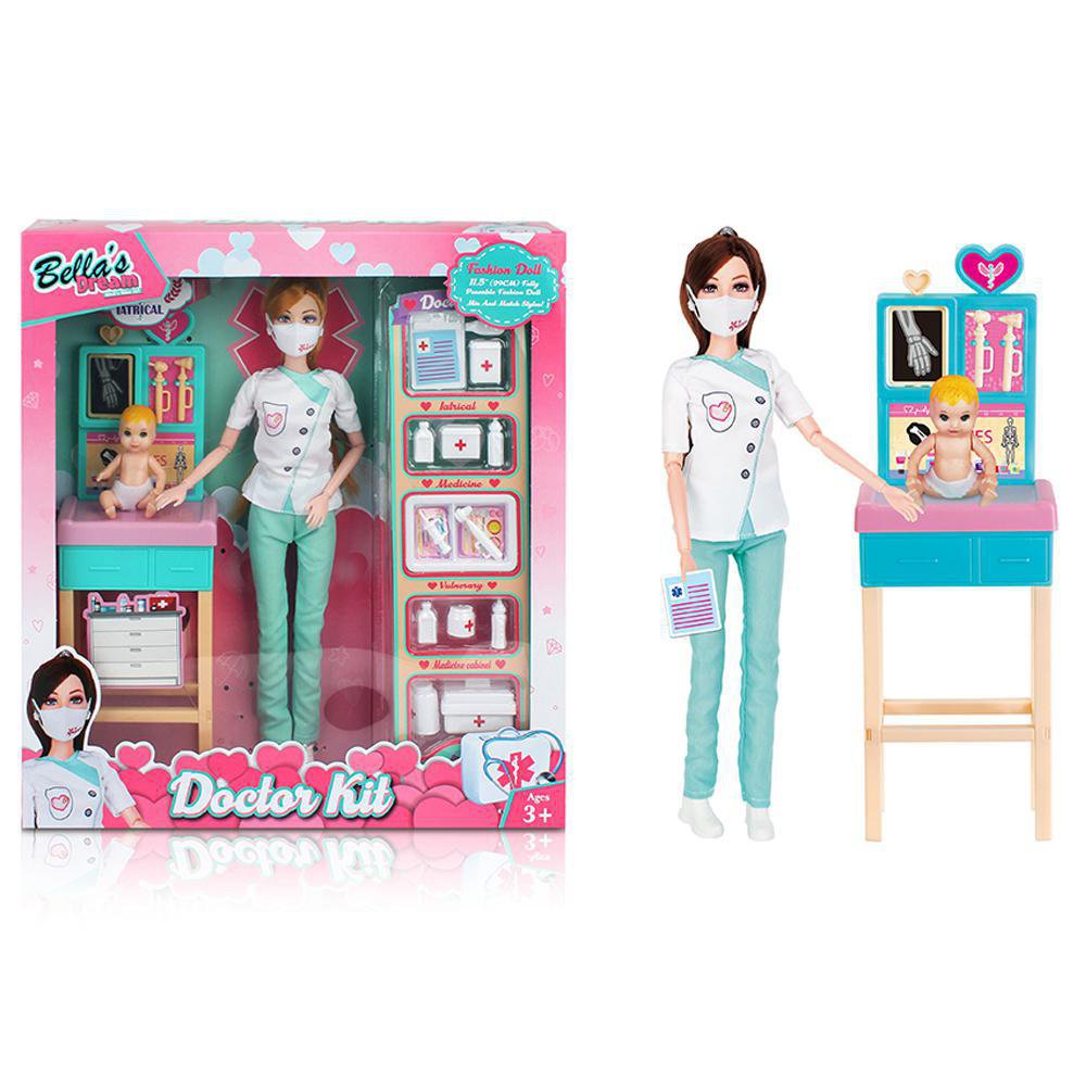 Set de Juego Bella's Dream Doctor Kit con Muñeca Enfermera y Accesorios Muñeca Enfermera c…