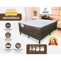 Set de Cama Colchón + Base Box Ortopédica - Facenco Varios Tamaños