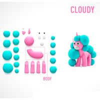 Plastilina Interactiva Hey Clay Unicornios 15 Botes