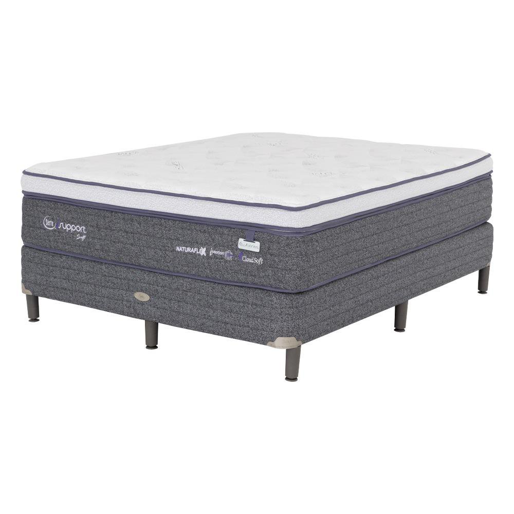 Set de Cama Colchón + Base Isupport Soft - Serta Varios Tamaños Queen