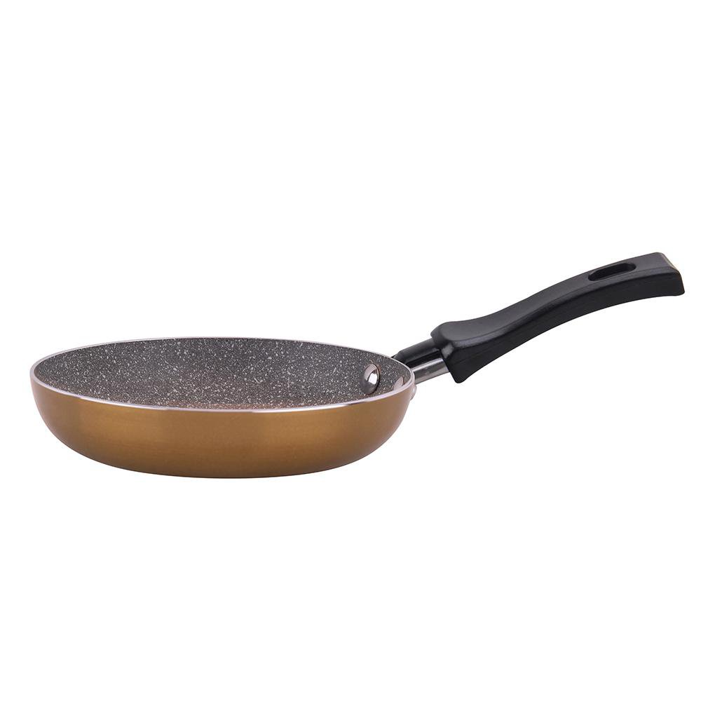 Sartén Antiadherente 14 cm de Aluminio Color Dorado Sartén de Aluminio Antiadherente para…