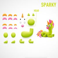 Plastilina Interactiva Hey Clay Unicornios 15 Botes