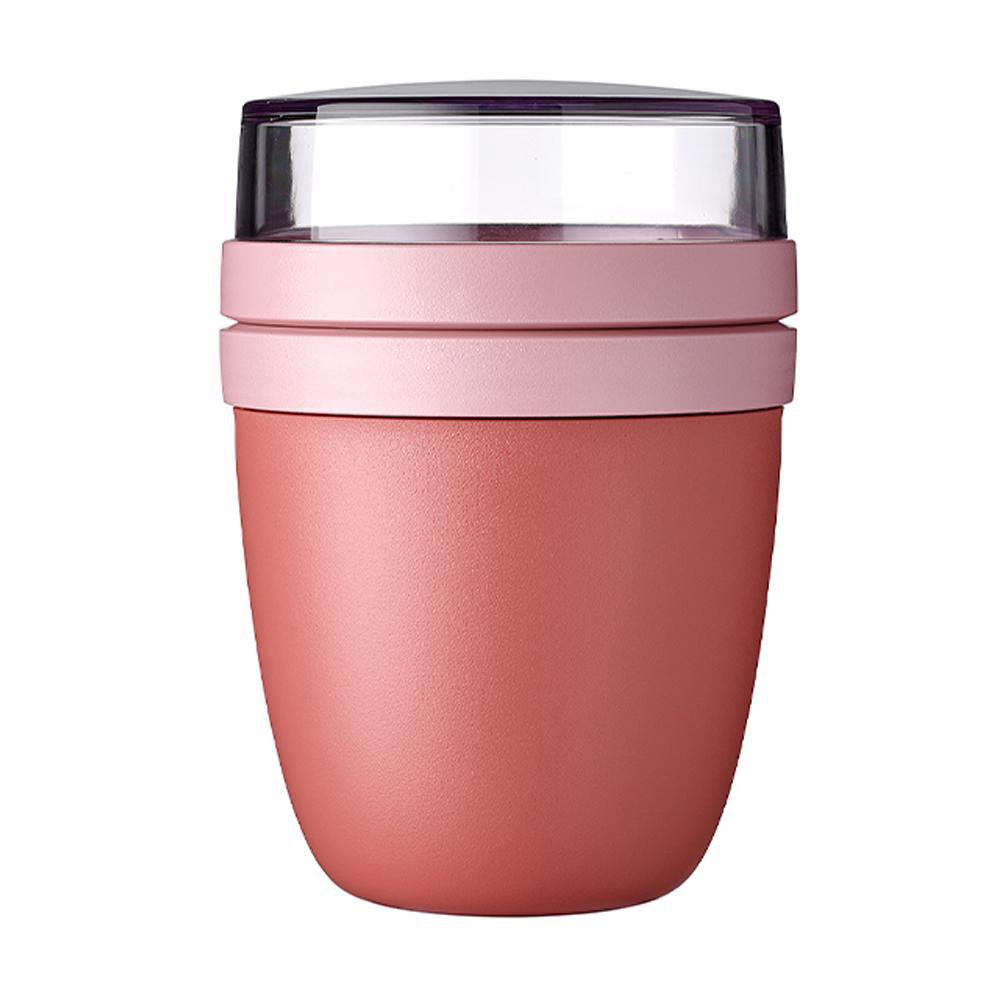 Lunchpot Ellipse con 2 Compartimentos Color Vivid Mauve Lunchpot Ellipse con 2 Compartimen…