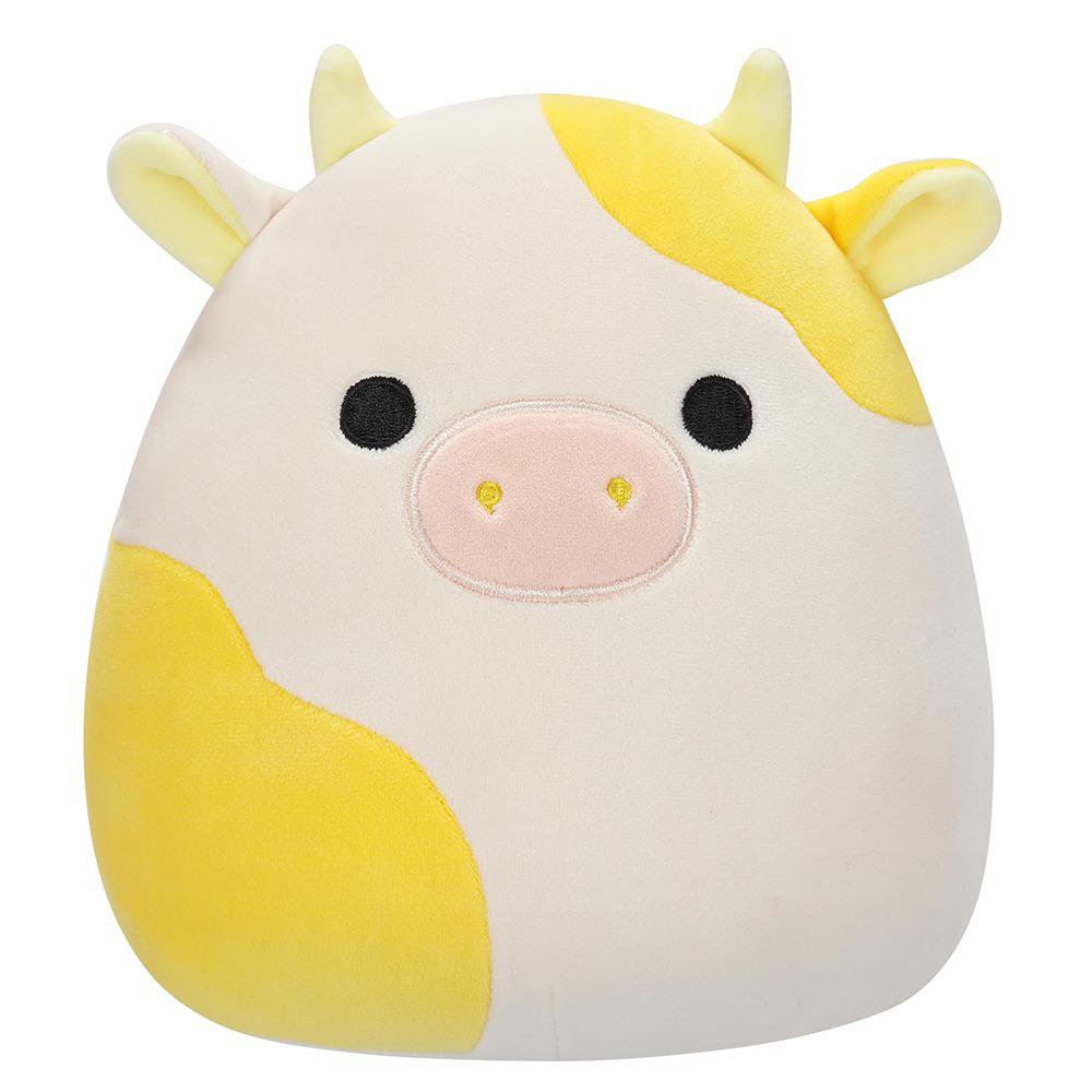 Peluche de Squishmallows Vaquita Amarilla de 19 Cm