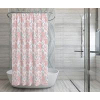 Set de Cortina con Ganchos Diseño de Rosas Rosadas