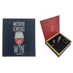 Accesorios para Vino Weekend Forecast of Wine 3 Pzas 16.5x14.5x4 Cm