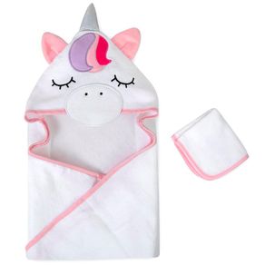 Toalla Con Capucha Unicornio